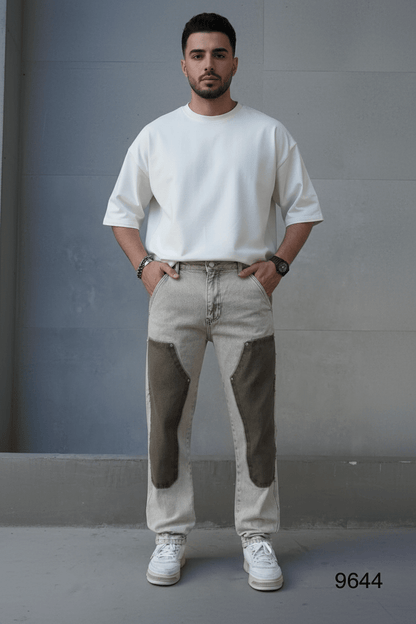 JEANS BAGGY OLIVE B9668 - ZG PREMIUM