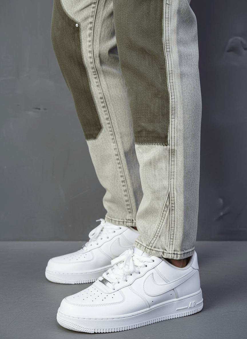 JEANS BAGGY OLIVE B9668 - ZG PREMIUM