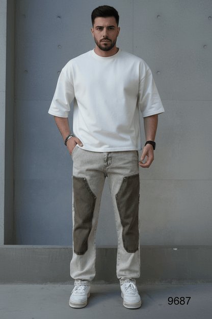 JEANS BAGGY OLIVE B9668 - ZG PREMIUM