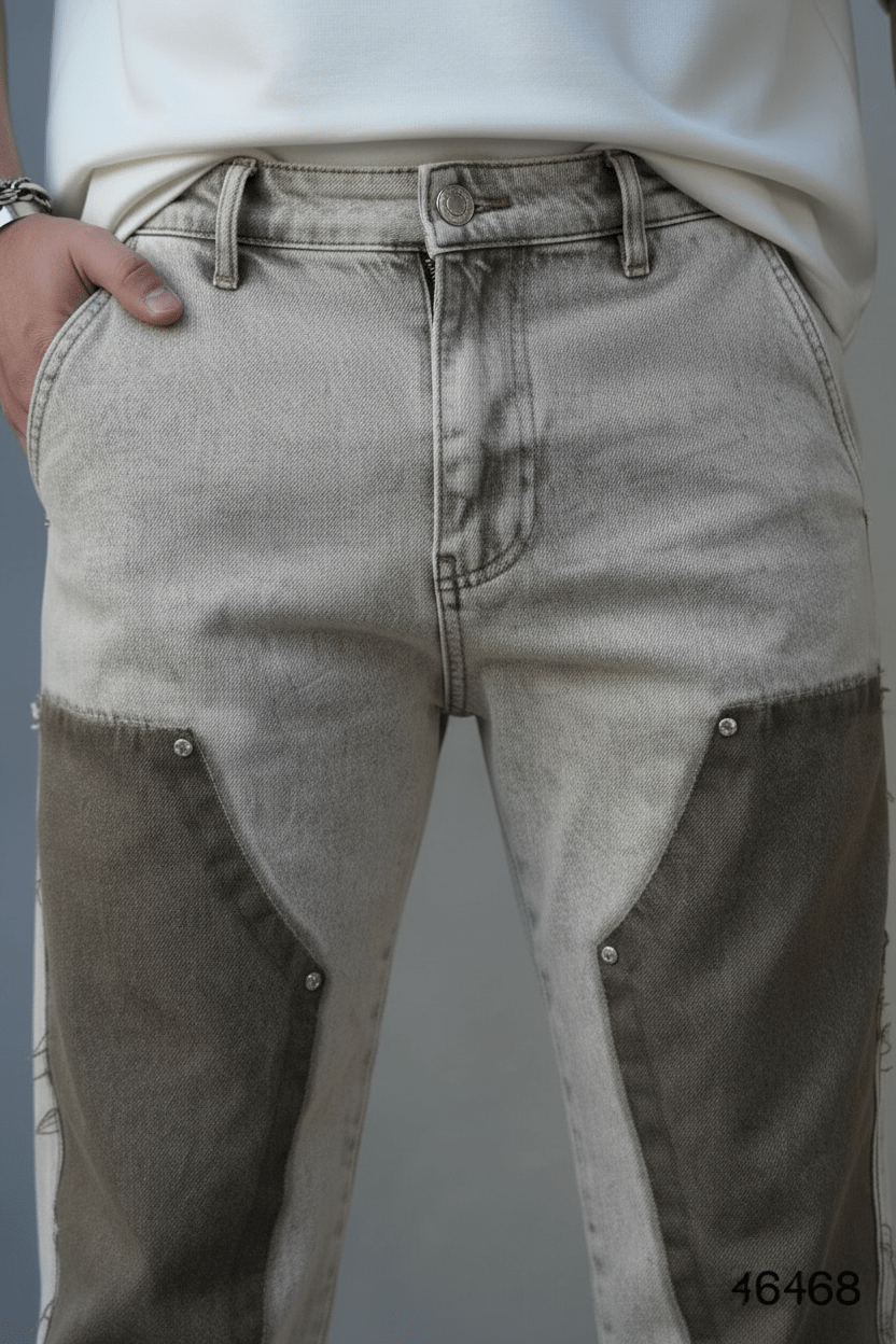 JEANS BAGGY OLIVE B9668 - ZG PREMIUM