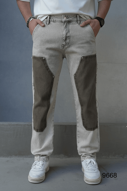 JEANS BAGGY OLIVE B9668 - ZG PREMIUM