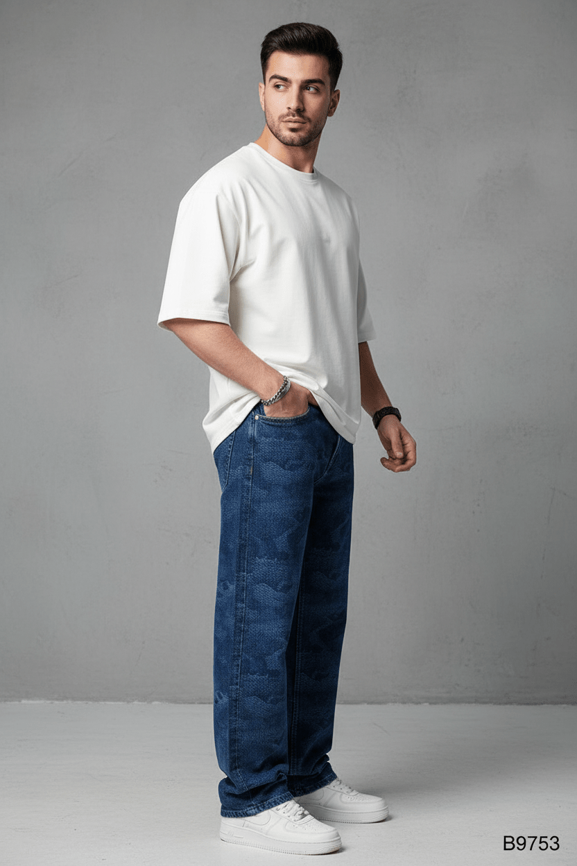 JEANS BAGGY BLUE B9753 - ZG PREMIUM
