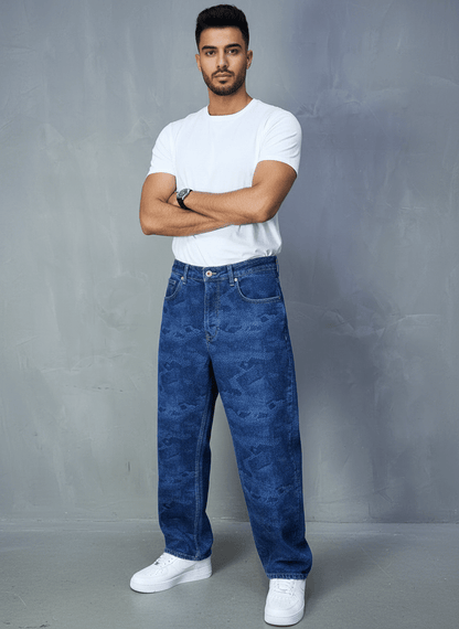 JEANS BAGGY BLUE B9753 - ZG PREMIUM