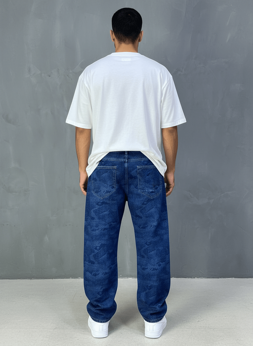 JEANS BAGGY BLUE B9753 - ZG PREMIUM