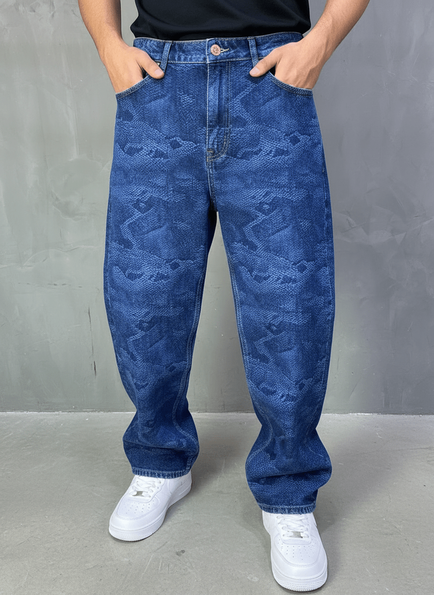 JEANS BAGGY BLUE B9753 - ZG PREMIUM