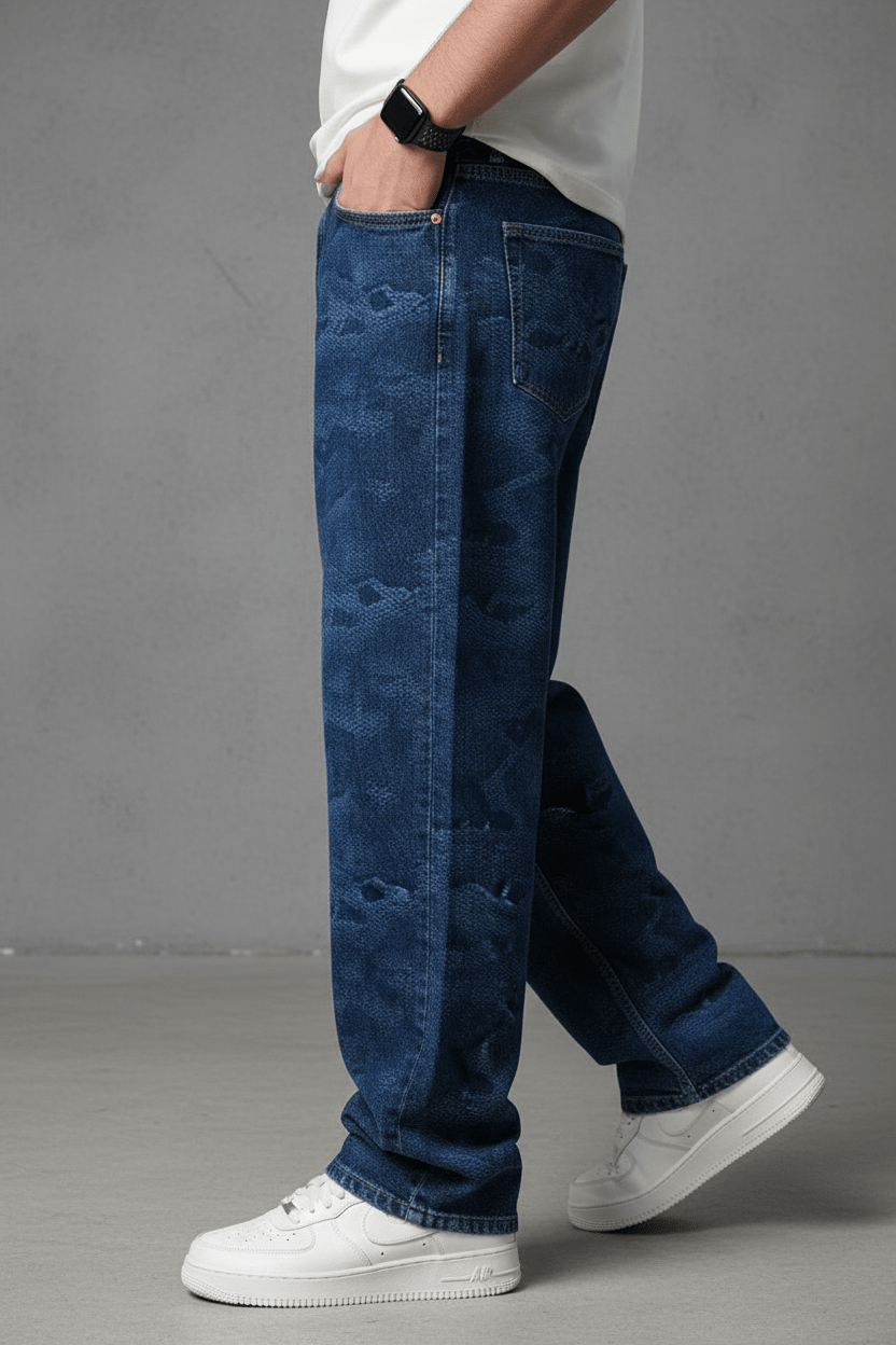 JEANS BAGGY BLUE B9753 - ZG PREMIUM