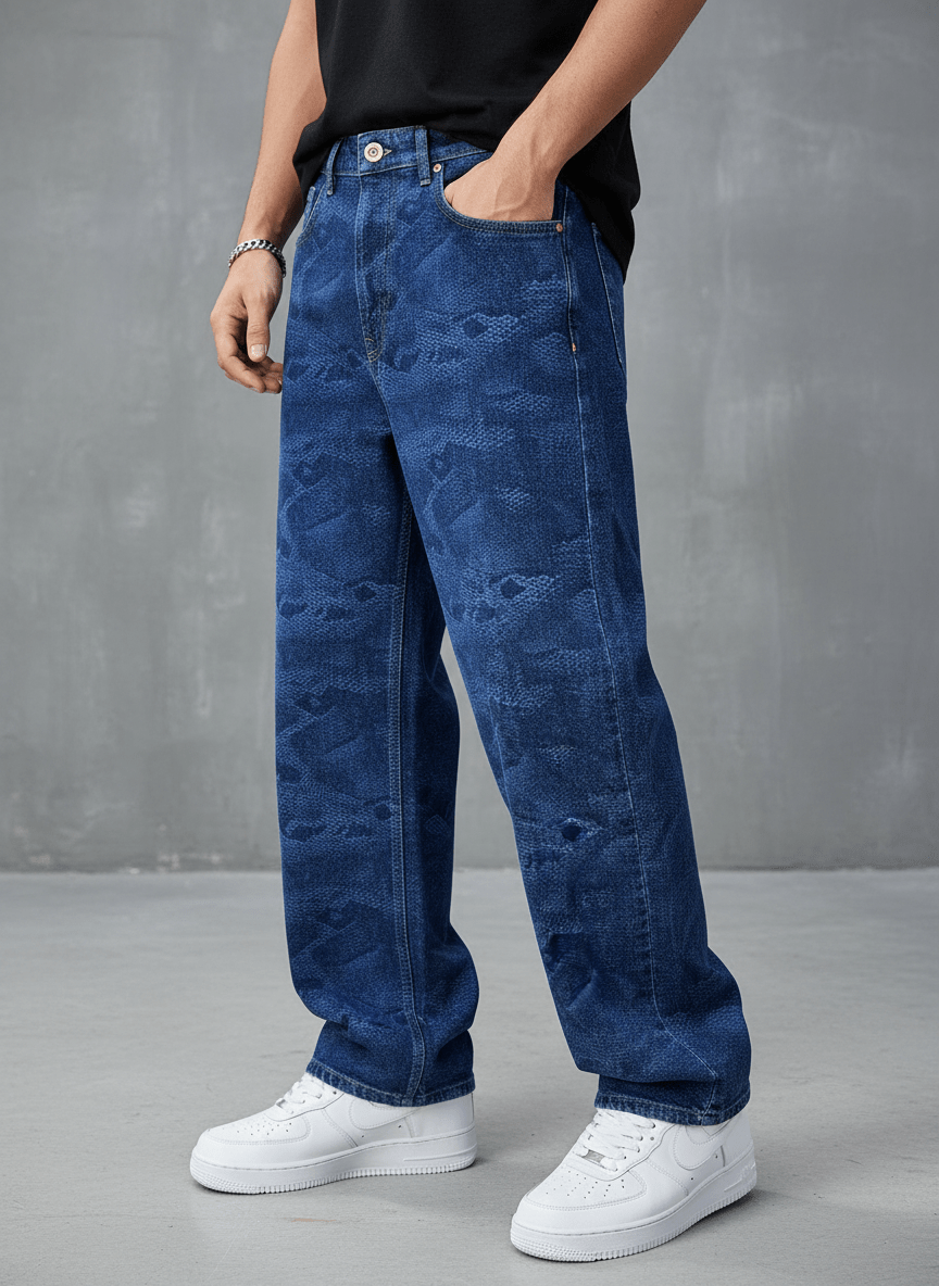 JEANS BAGGY BLUE B9753 - ZG PREMIUM