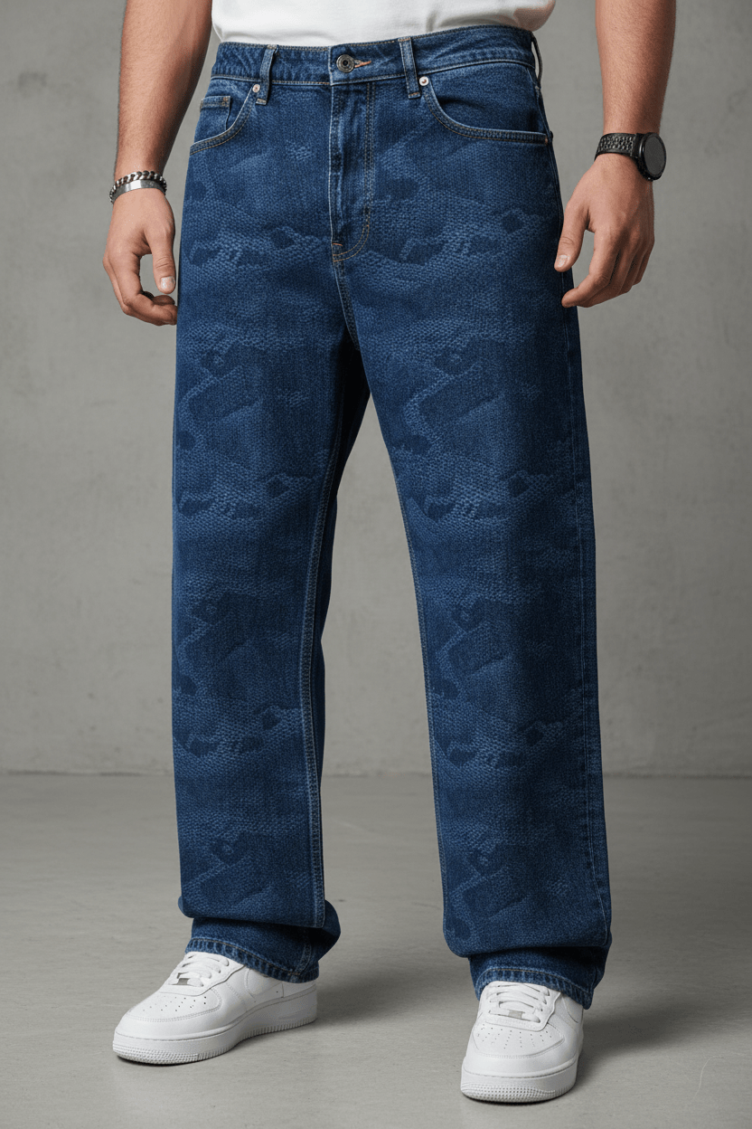 JEANS BAGGY BLUE B9753 - ZG PREMIUM