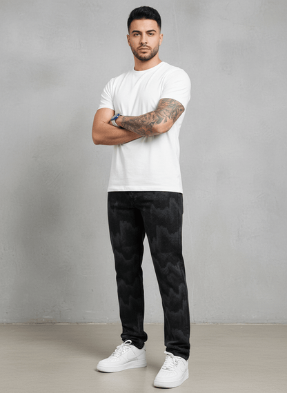 JEANS CAMOUFLAGE DIGITAL NOIR B9623 - ZG PREMIUM