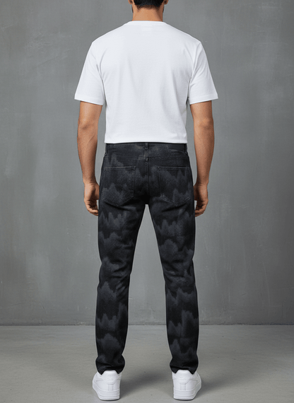 JEANS CAMOUFLAGE DIGITAL NOIR B9623 - ZG PREMIUM