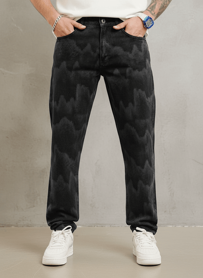 JEANS CAMOUFLAGE DIGITAL NOIR B9623 - ZG PREMIUM