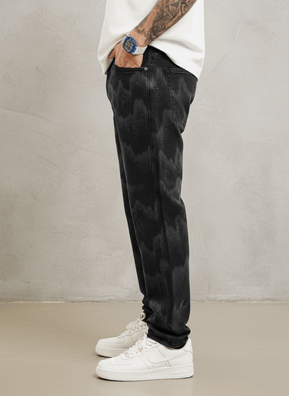JEANS CAMOUFLAGE DIGITAL NOIR B9623 - ZG PREMIUM
