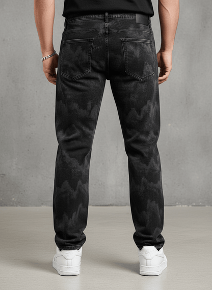 JEANS CAMOUFLAGE DIGITAL NOIR B9623 - ZG PREMIUM
