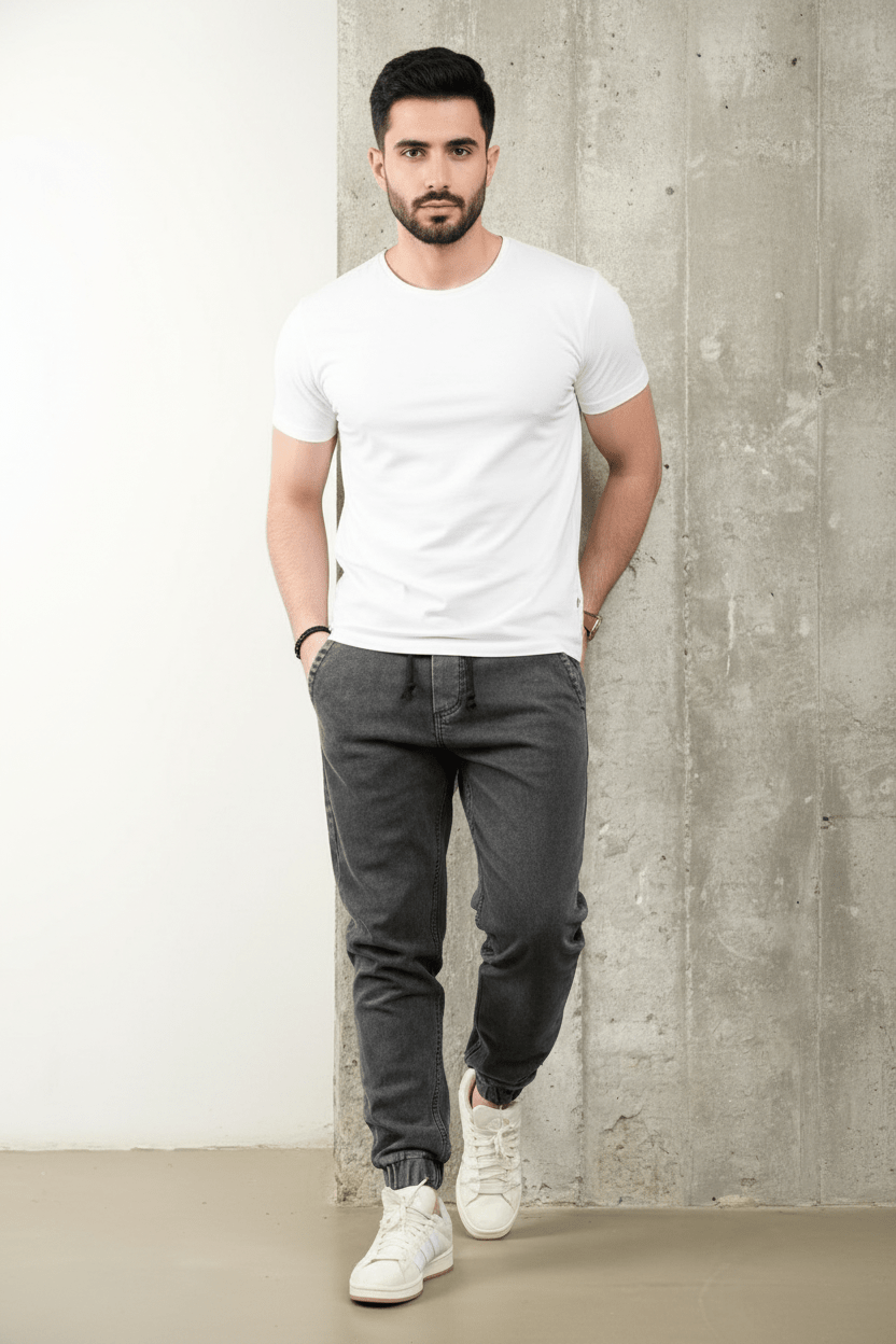 JEANS JOGGER GRIS B9798 - ZG PREMIUM