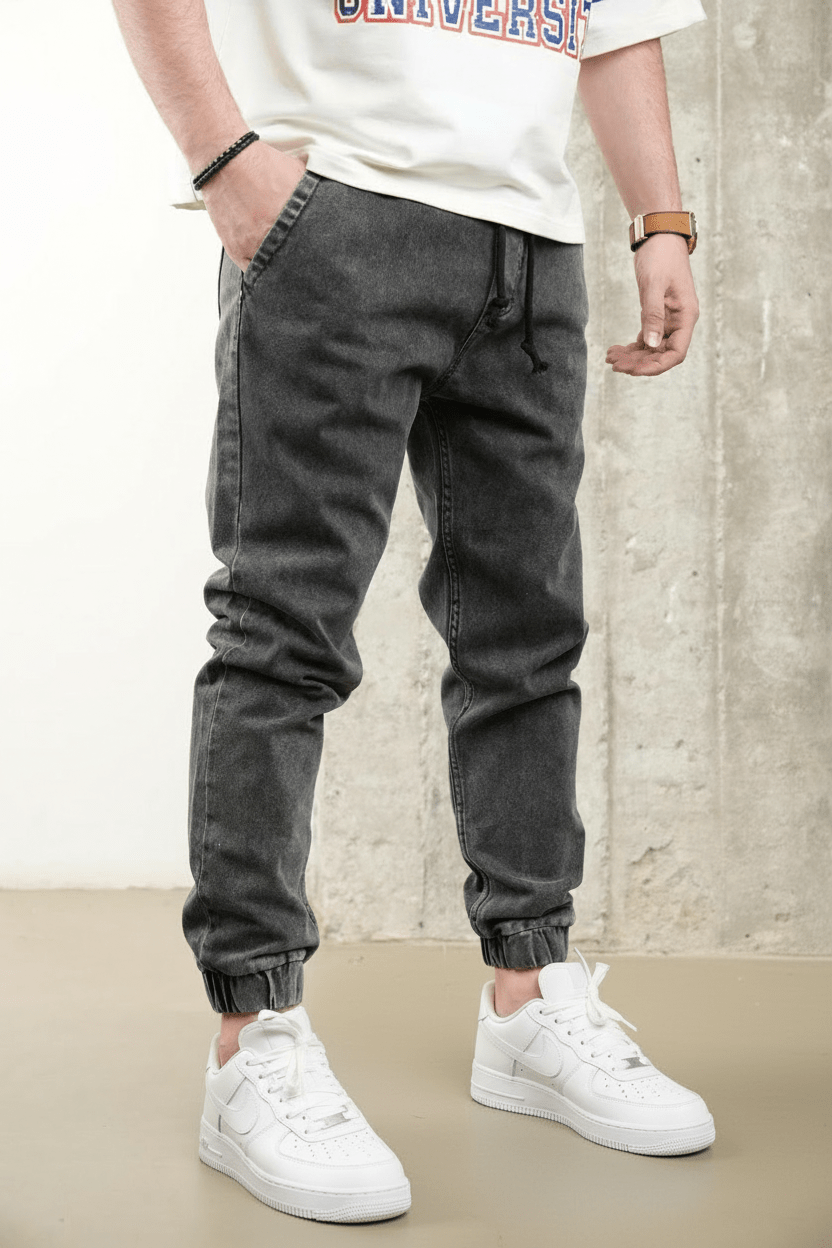 JEANS JOGGER GRIS B9798 - ZG PREMIUM