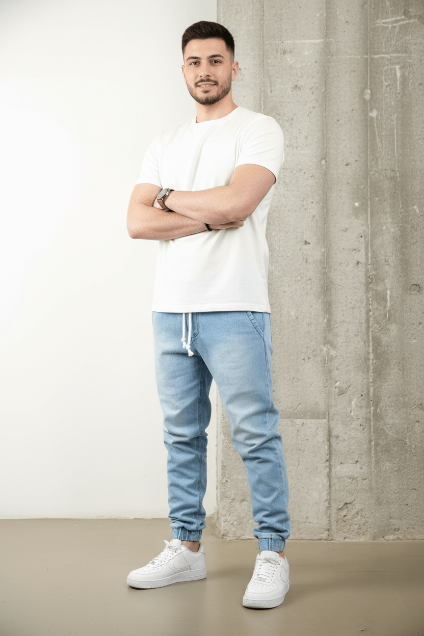 JEANS JOGGER BLUE B9691 - ZG PREMIUM