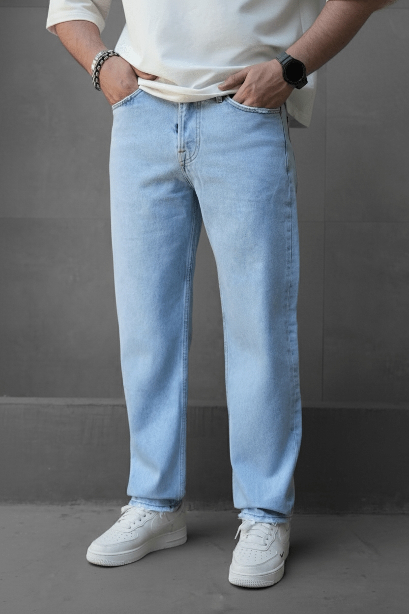 JEANS BAGGY BLUE SIMPLE C1336 - ZG PREMIUM