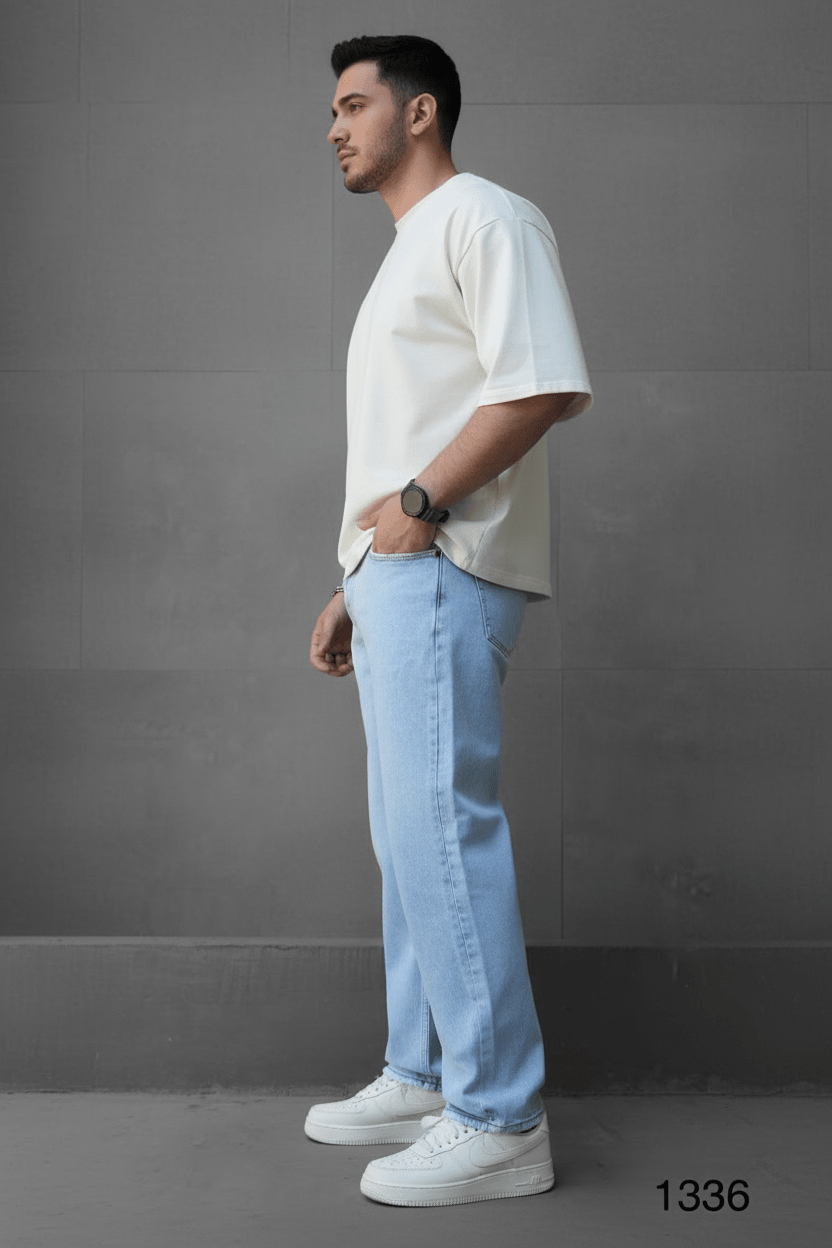 JEANS BAGGY BLUE SIMPLE C1336 - ZG PREMIUM