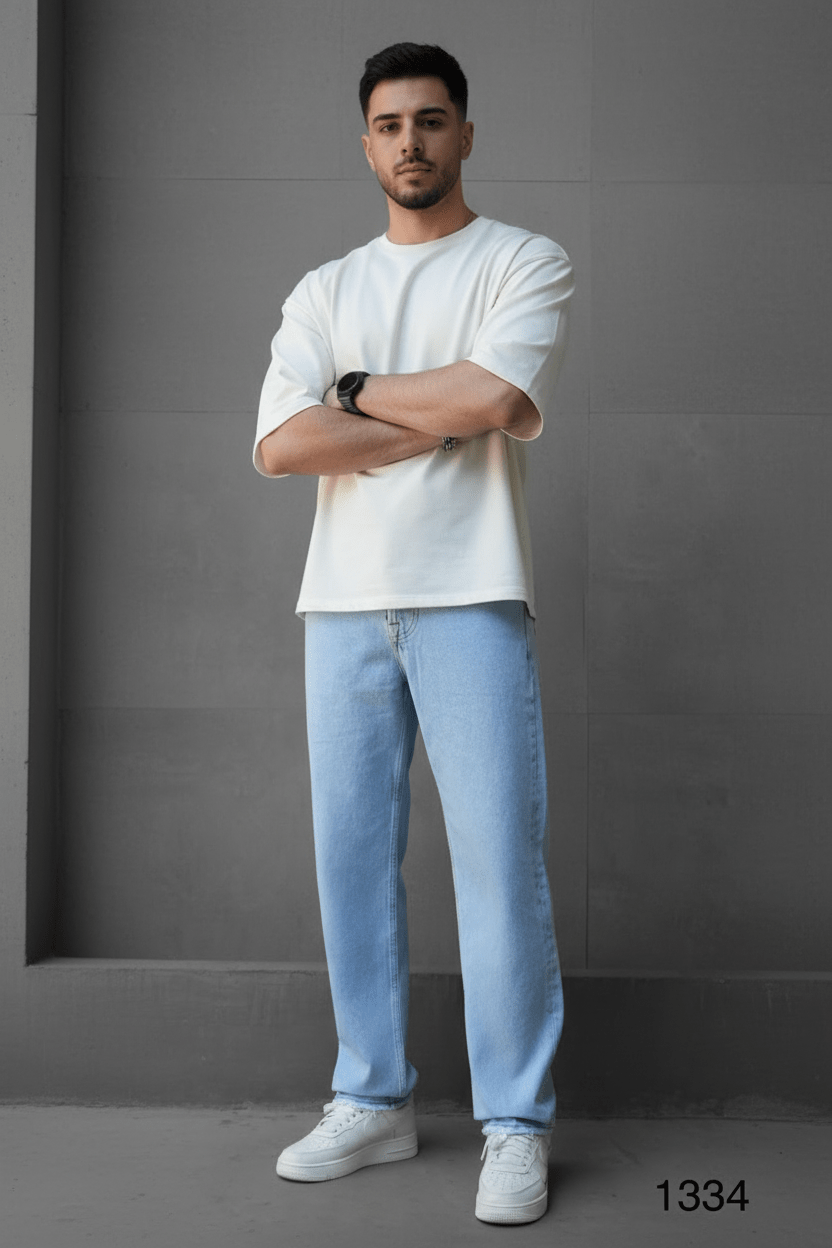 JEANS BAGGY BLUE SIMPLE C1336 - ZG PREMIUM