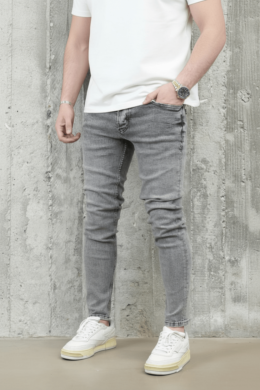 JEANS SKINNY GRIS C1059 - ZG PREMIUM