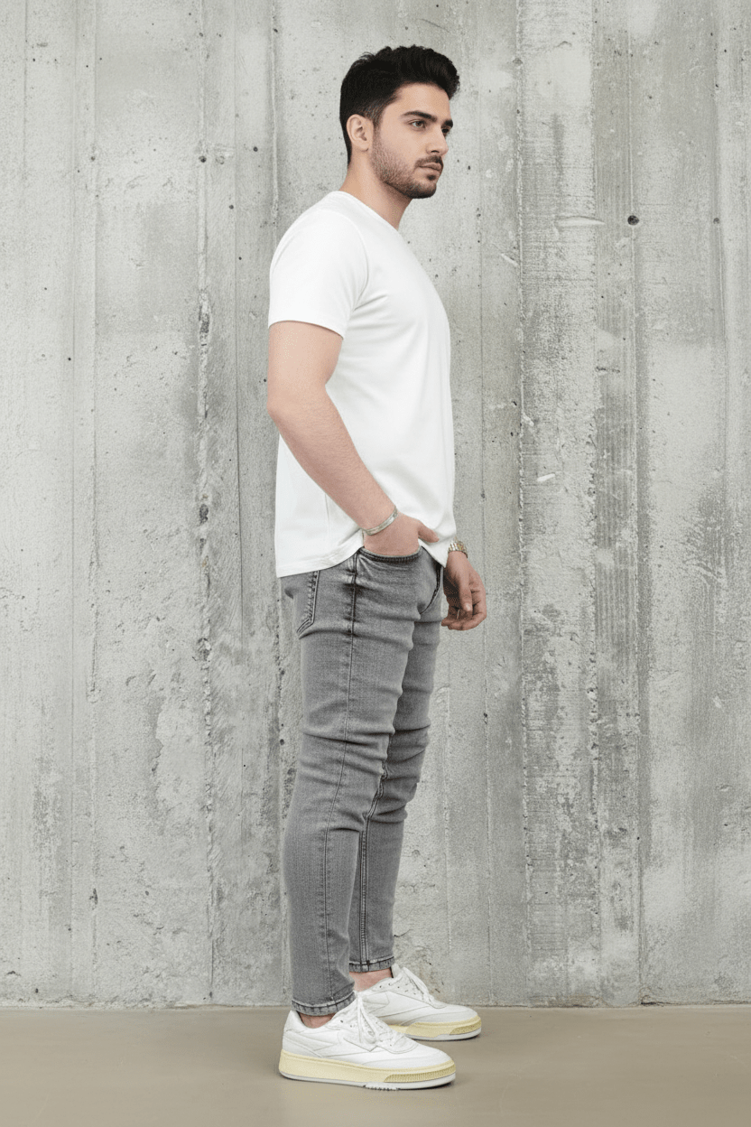 JEANS SKINNY GRIS C1059 - ZG PREMIUM
