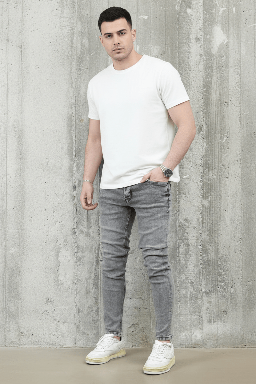 JEANS SKINNY GRIS C1059 - ZG PREMIUM