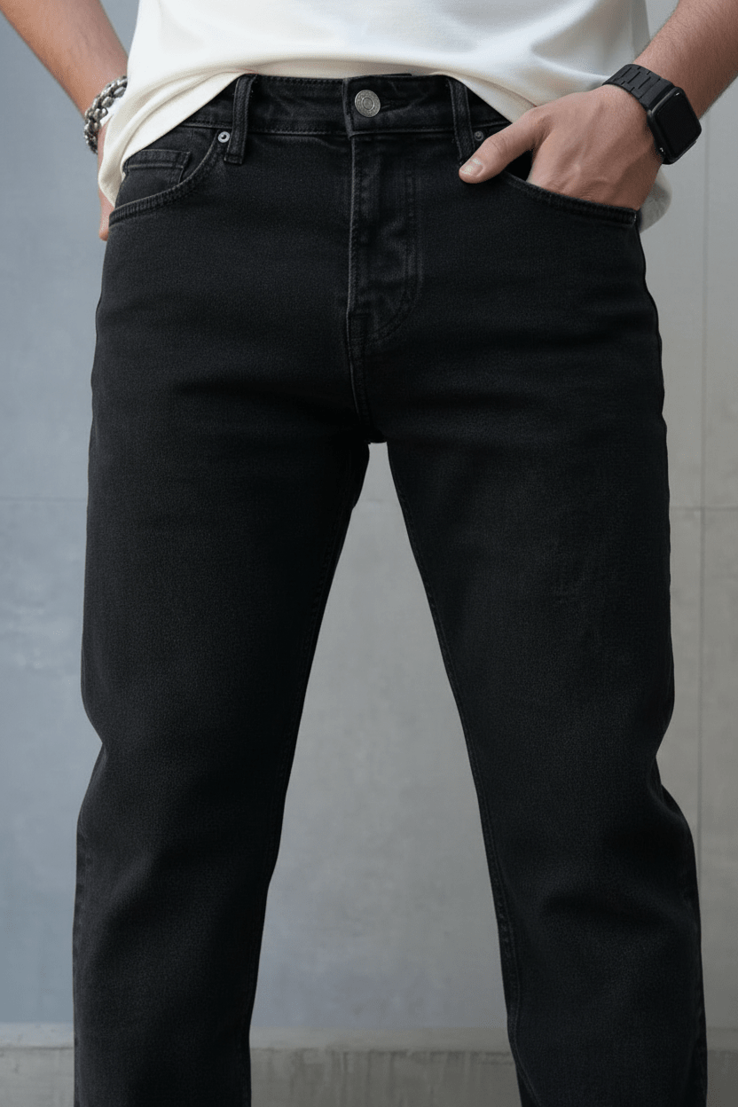 JEANS DROIT GRIS FANCé C1408 - ZG PREMIUM