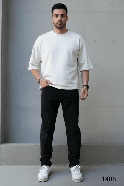 JEANS DROIT GRIS FANCé C1408 - ZG PREMIUM