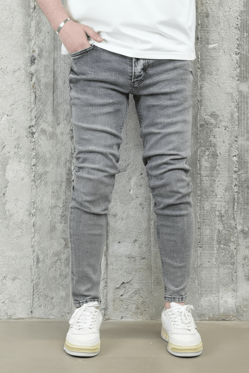 JEANS SKINNY GRIS B9748 - ZG PREMIUM