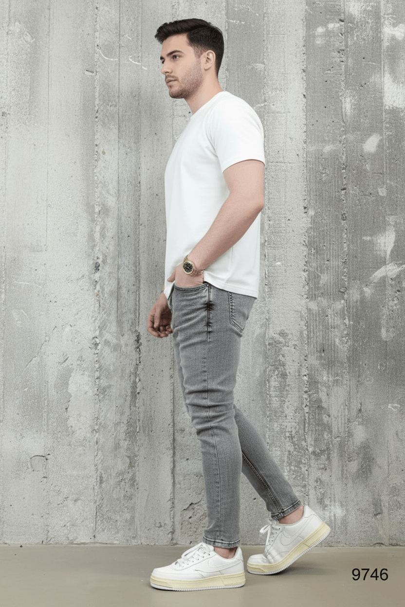 JEANS SKINNY GRIS B9748 - ZG PREMIUM