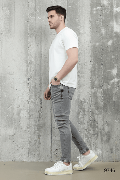 JEANS SKINNY GRIS B9748 - ZG PREMIUM