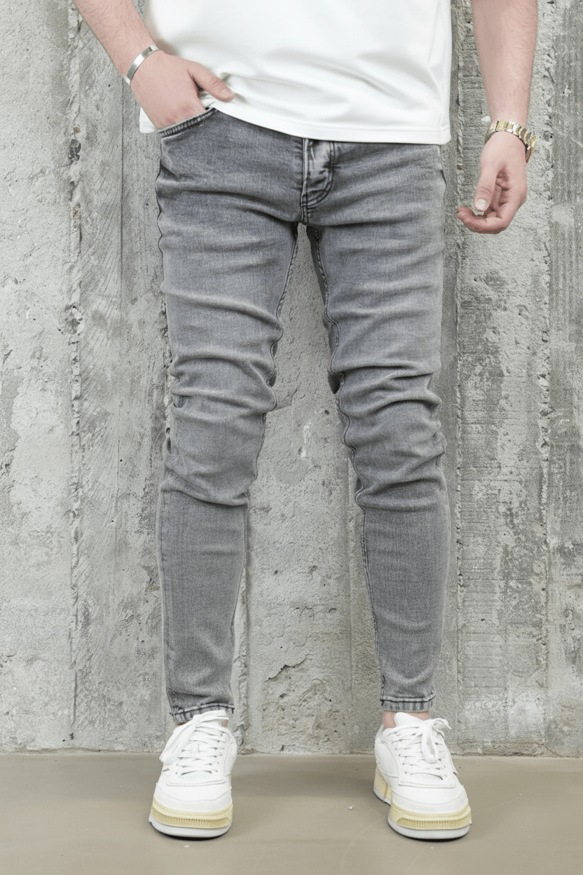 JEANS SKINNY GRIS B9748 - ZG PREMIUM