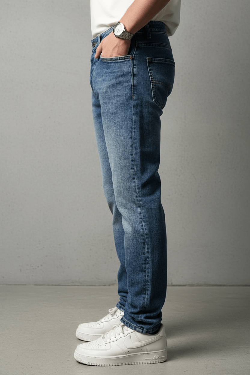 JEANS DROIT BLEU C1412 - ZG PREMIUM