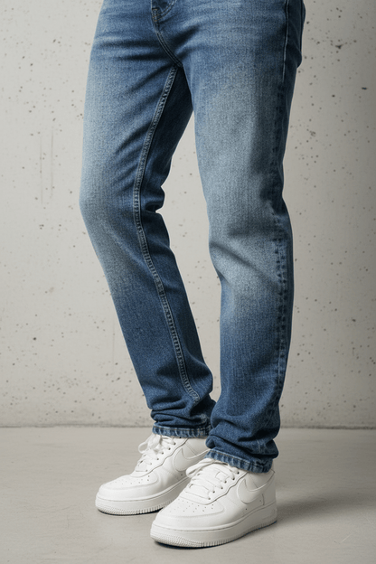 JEANS DROIT BLEU C1412 - ZG PREMIUM
