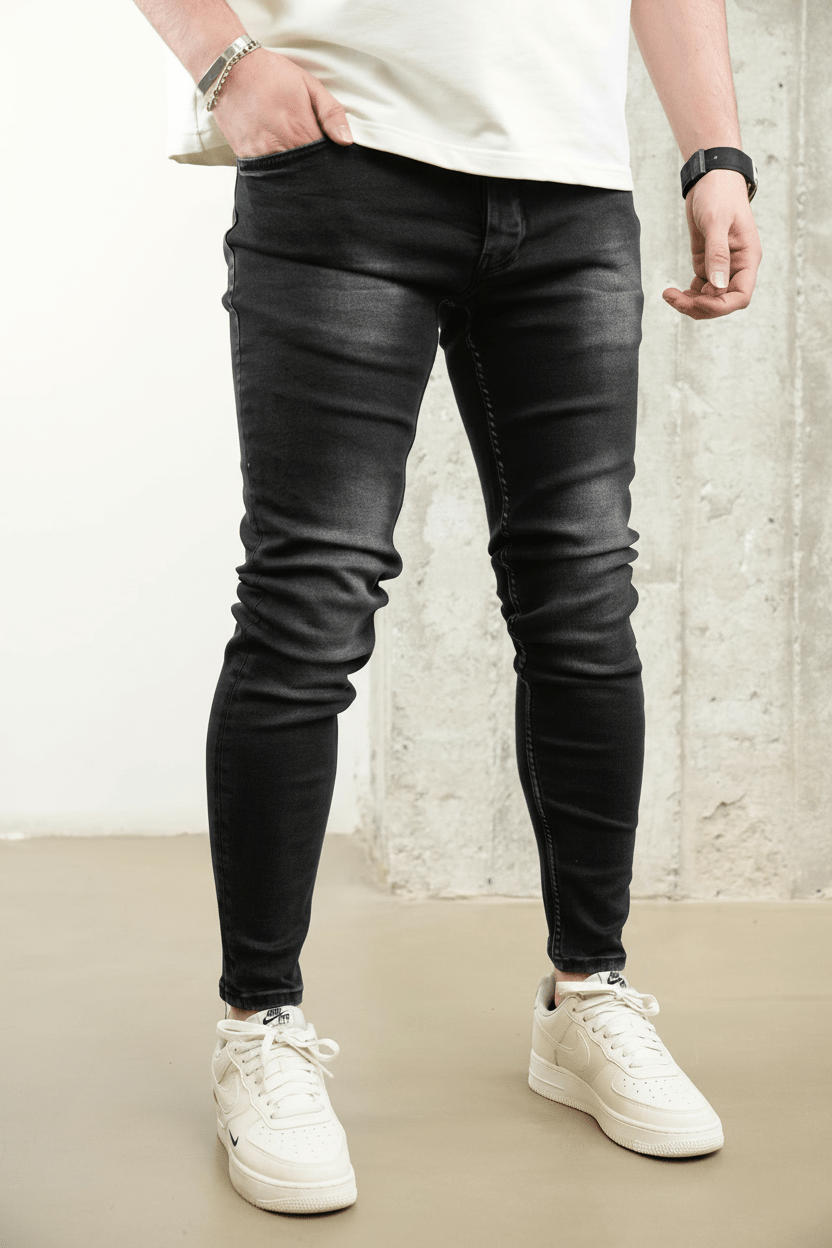 JEANS SKINNY NOIR B9731 - ZG PREMIUM