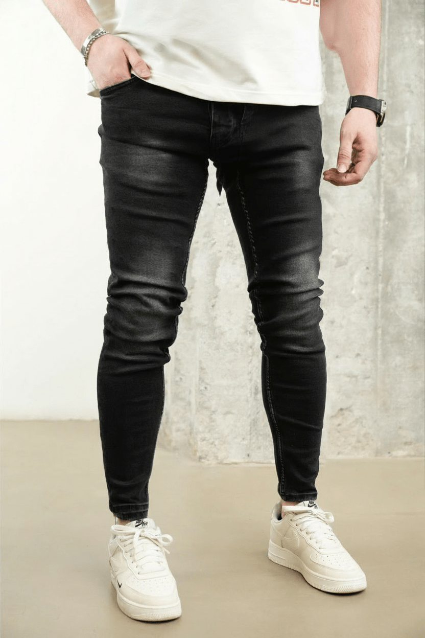 JEANS SKINNY NOIR B9731 - ZG PREMIUM