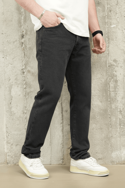 JEANS GRIS NOIR DROIT C1205 - ZG PREMIUM