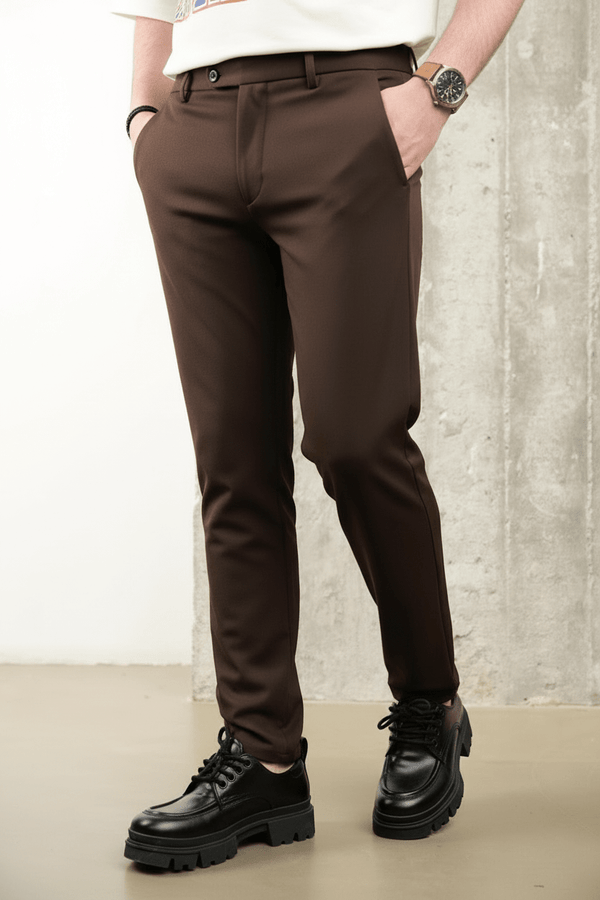 PANTALON MARON CLASSIQUE ADP04