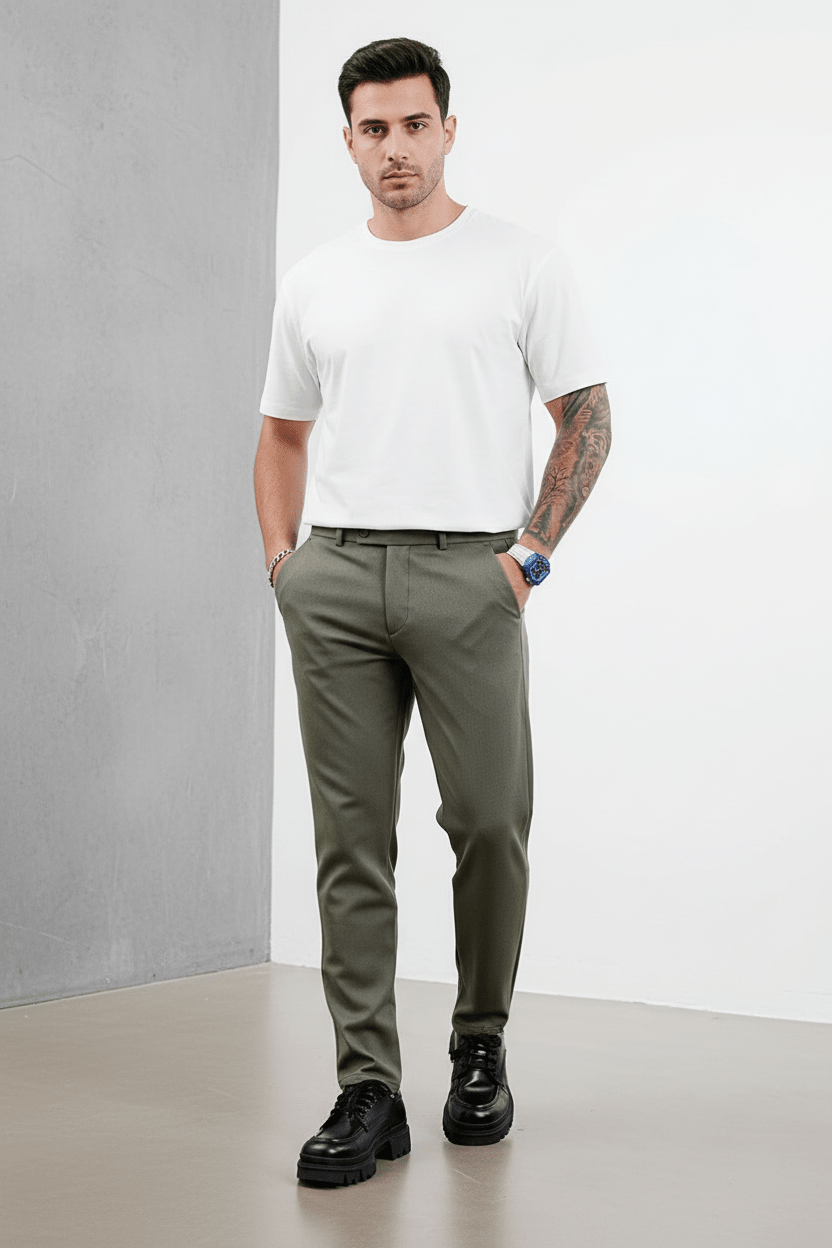 PANTALON VERT CLASSIQUE ADP04 - ZG PREMIUM