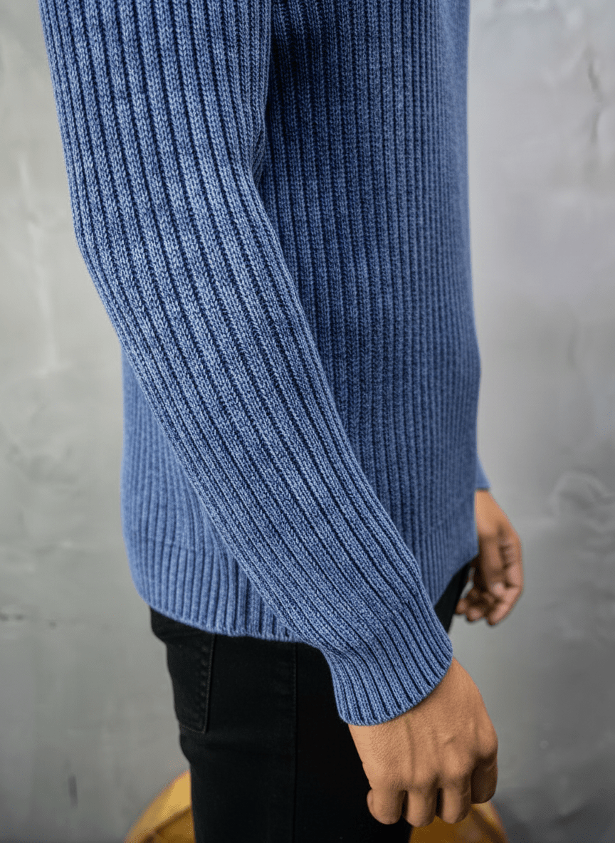 PULL TRICOT BLEU 2609 - ZG PREMIUM