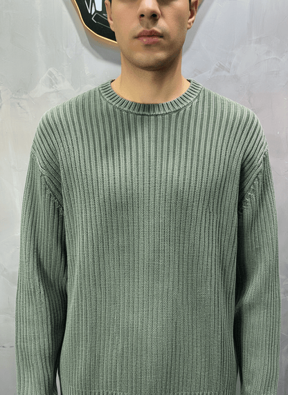 PULL TRICOT VERT 2609 - ZG PREMIUM