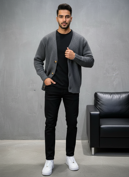 CARDIAN GRIS EN TRICOT 2606