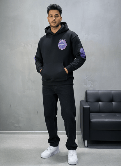 HOODIE NOIR GRAPHIQUE 7861 - ZG PREMIUM