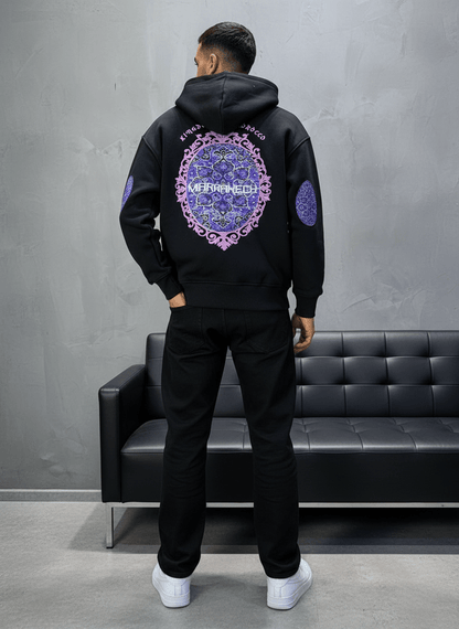 HOODIE NOIR GRAPHIQUE 7861 - ZG PREMIUM