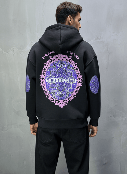 HOODIE NOIR GRAPHIQUE 7861 - ZG PREMIUM