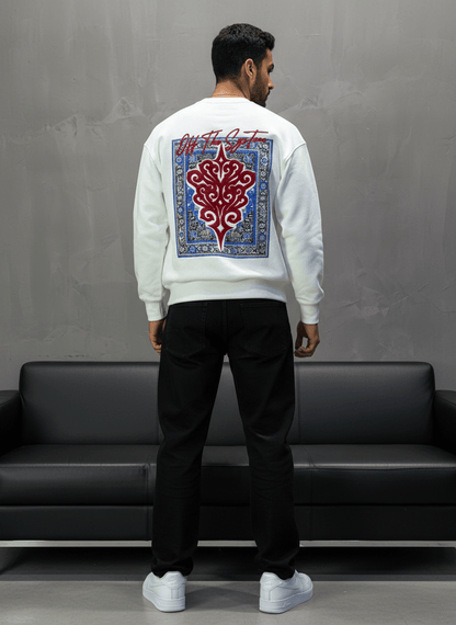 SWEAT BLANC ORNEMENTAL 7509 - ZG PREMIUM