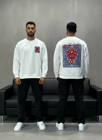 SWEAT BLANC ORNEMENTAL 7509 - ZG PREMIUM
