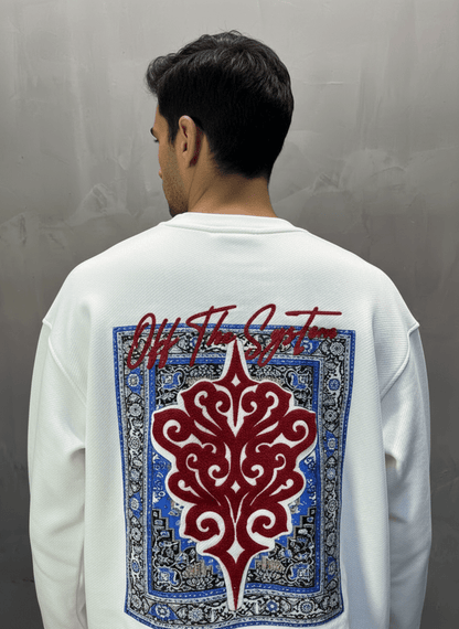 SWEAT BLANC ORNEMENTAL 7509 - ZG PREMIUM