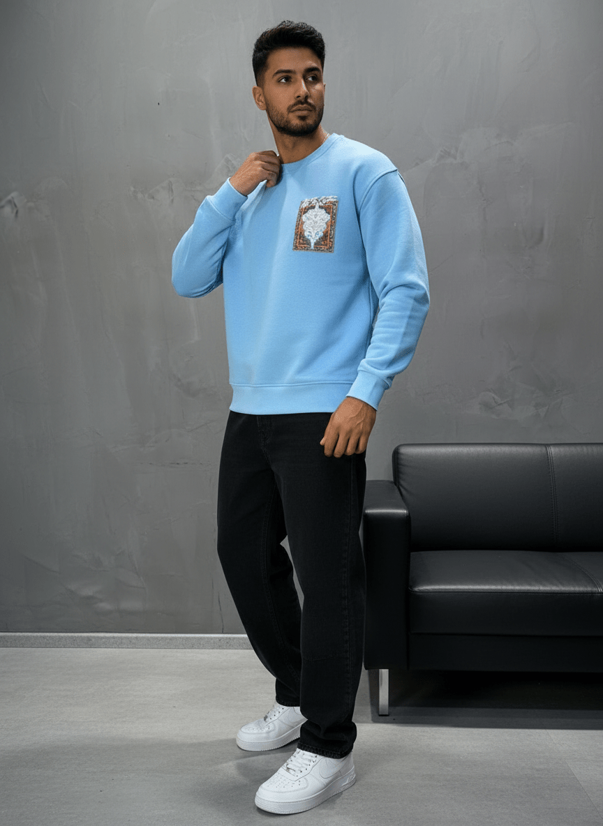 SWEAT BLEU ORNEMENTAL 7509 - ZG PREMIUM