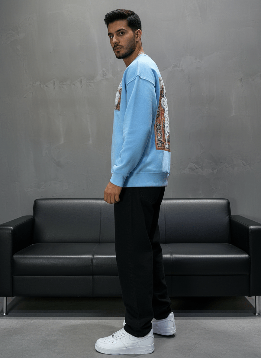 SWEAT BLEU ORNEMENTAL 7509 - ZG PREMIUM